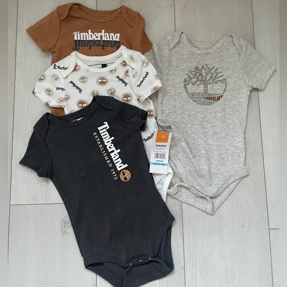 NWTTimberland Baby Onesie Set